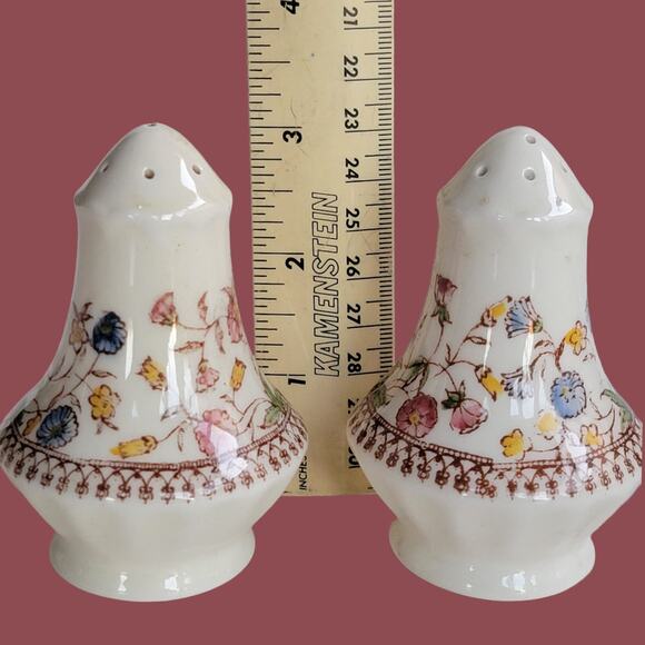 Vintage 1950s Desert Bloom Vernon Kilns Salt and Pepper Shakers - Picture 5 of 5